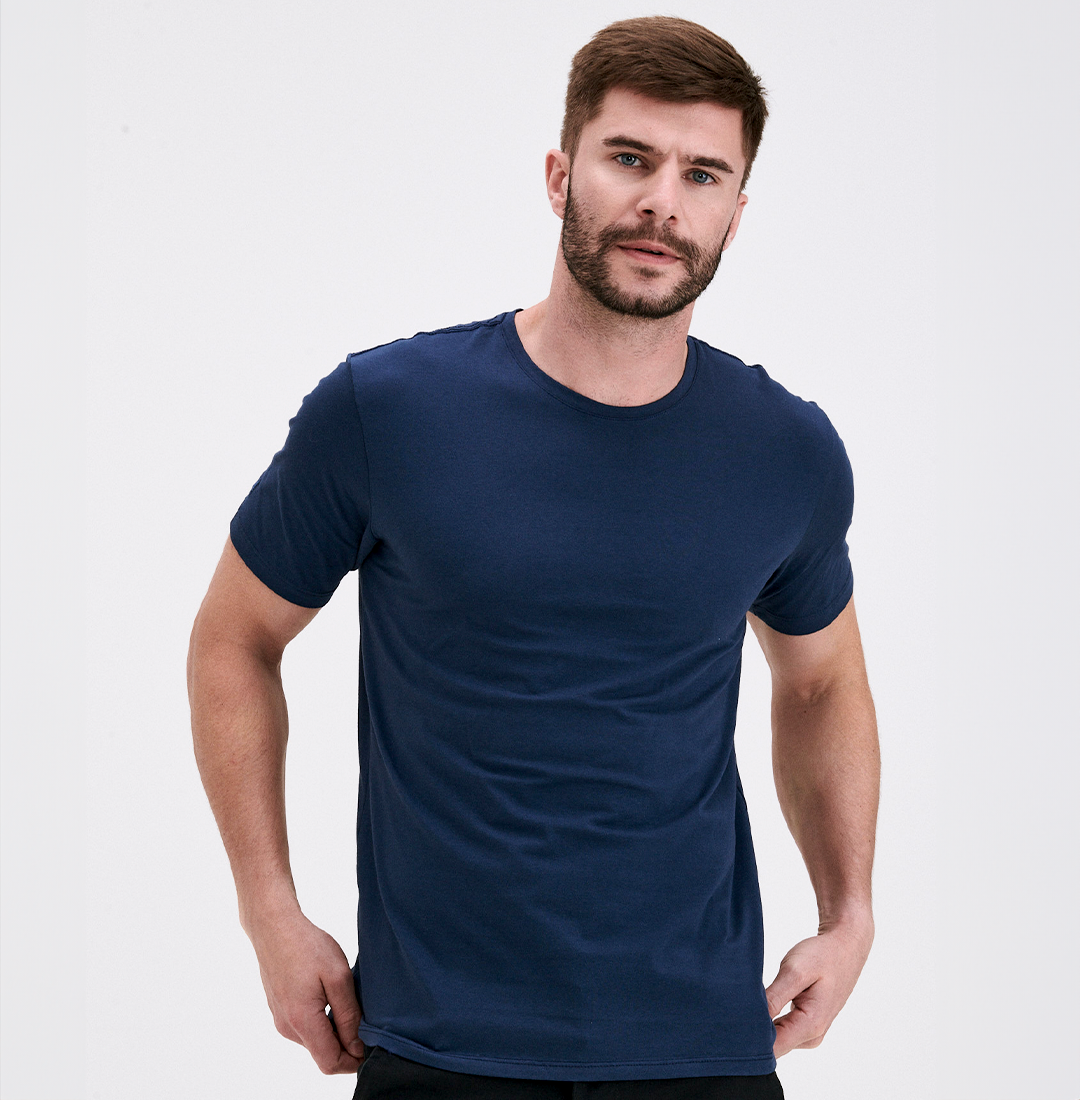 Kit 6 Camisetas Minimal - Gola O